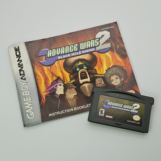 OUTLET - "Advance Wars 2: Black Hole Rising" Gameboy Advance game cartridge and manual