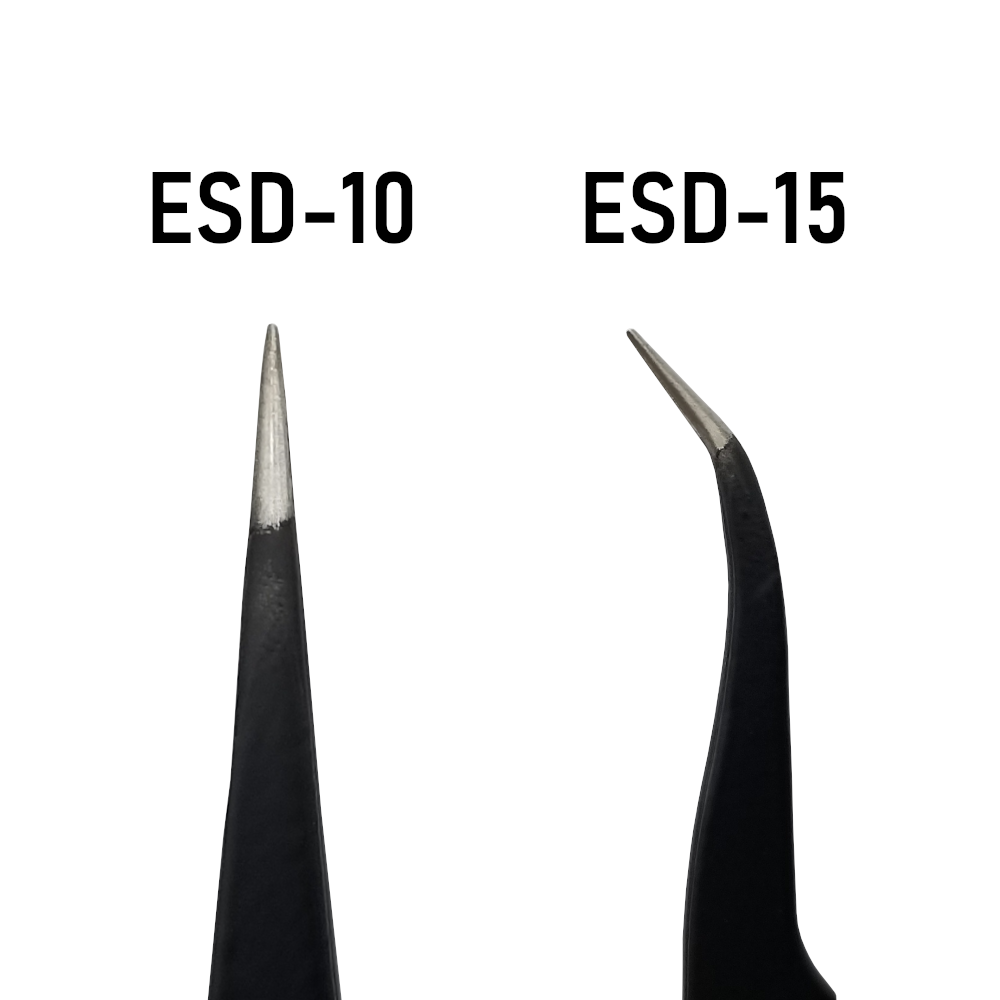 Electronics tweezers - Straight or angled