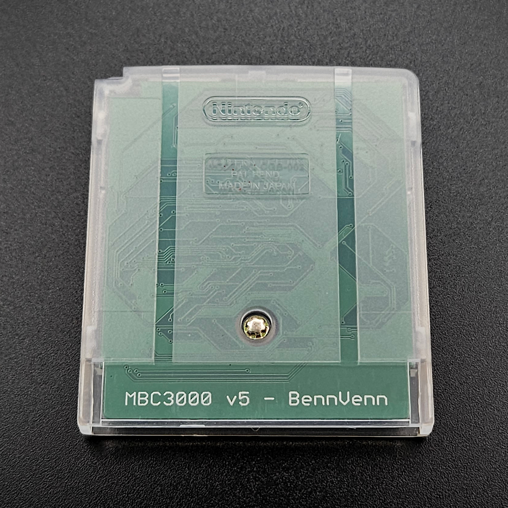 BennVenn MBC3000 Solo (V5) RTC reflashable Gameboy cartridge