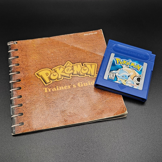 OUTLET - "Pokemon Blue Version" Gameboy game cartridge and manual