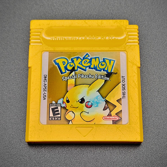 OUTLET - "Pokemon Yellow Version" Gameboy game cartridge
