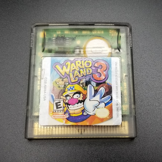 OUTLET - "Wario Land 3" Gameboy Color game cartridge